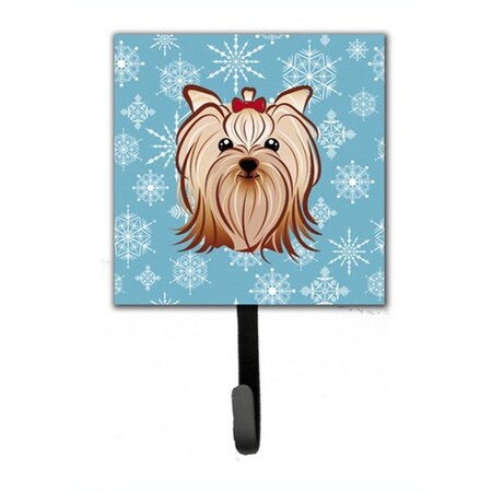 Jensendistributionservices Snowflake Yorkie Yorkishire Terrier Leash & Key Holder MI1659194